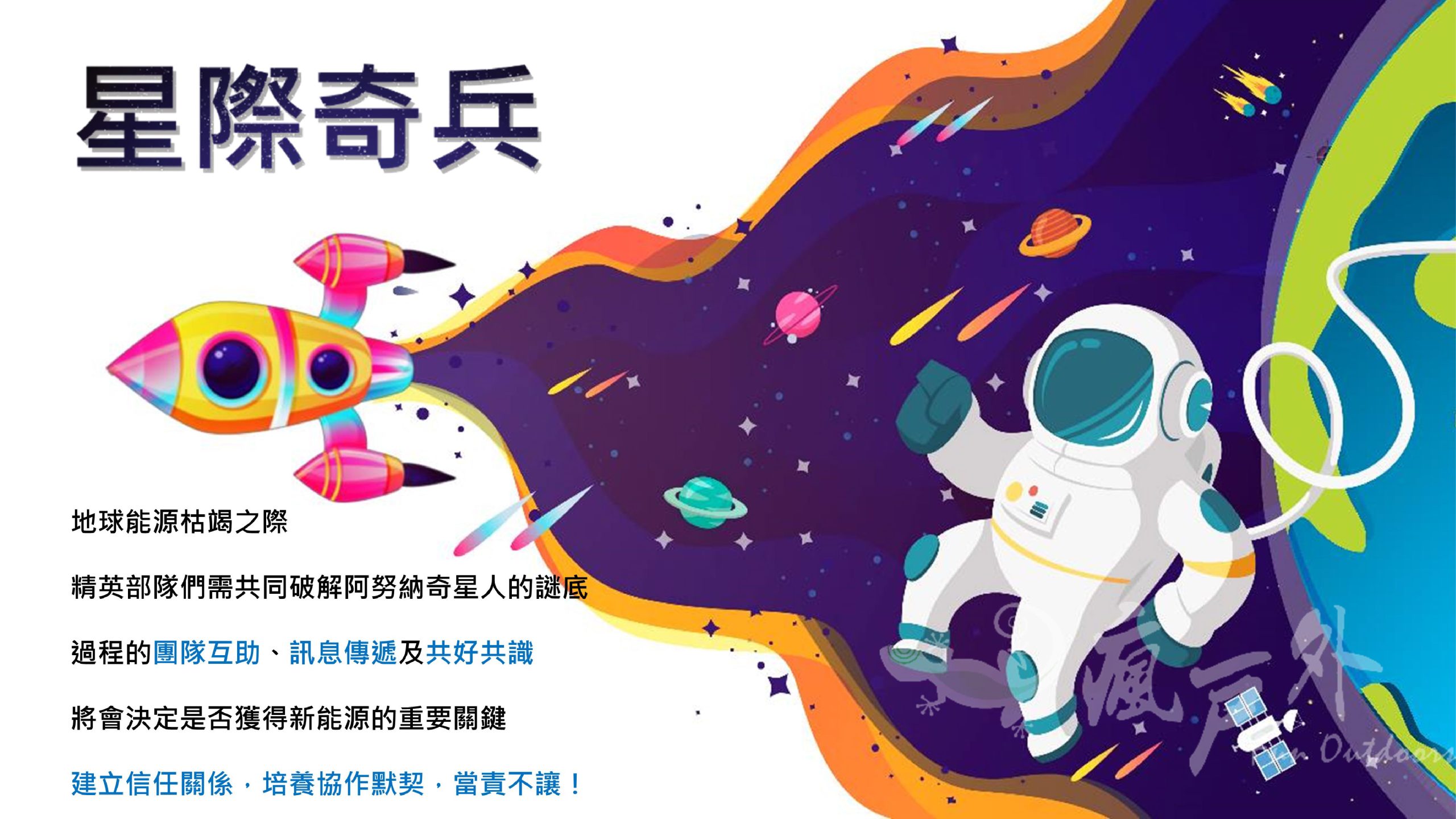 星際奇兵課程，跨部門團隊在限時挑戰中練習溝通協作